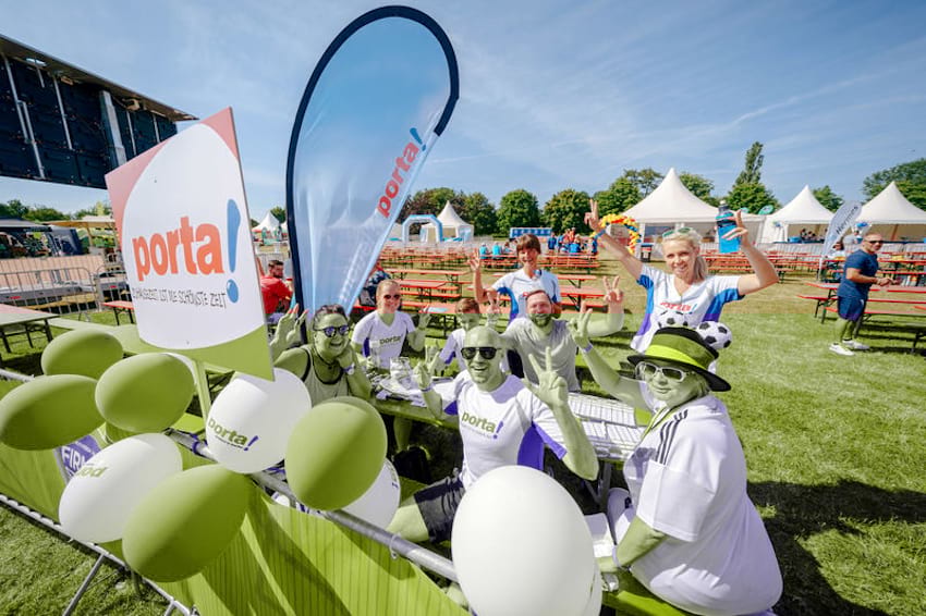 Tisch im Biergarten