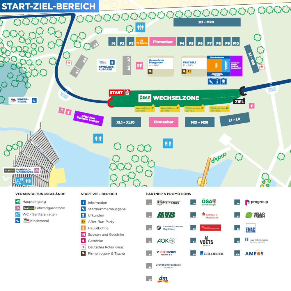 Lageplan Teamtreffpunkte
