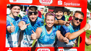 Das Teamfoto mit Stadtsparkasse Magdeburg und radio SAW
